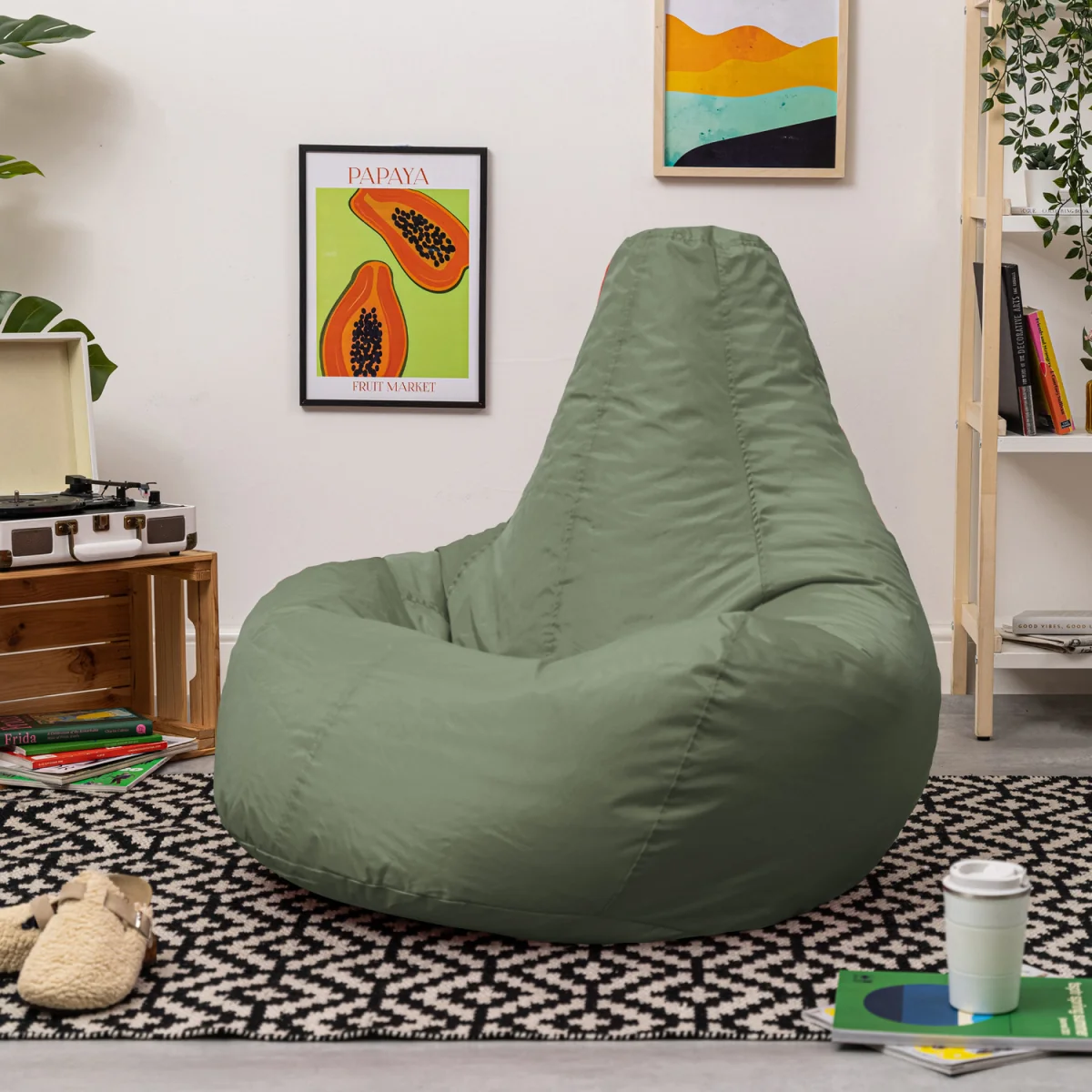 Gaming Recliner Indoor and Outdoor Bean Bag - Green – image 9