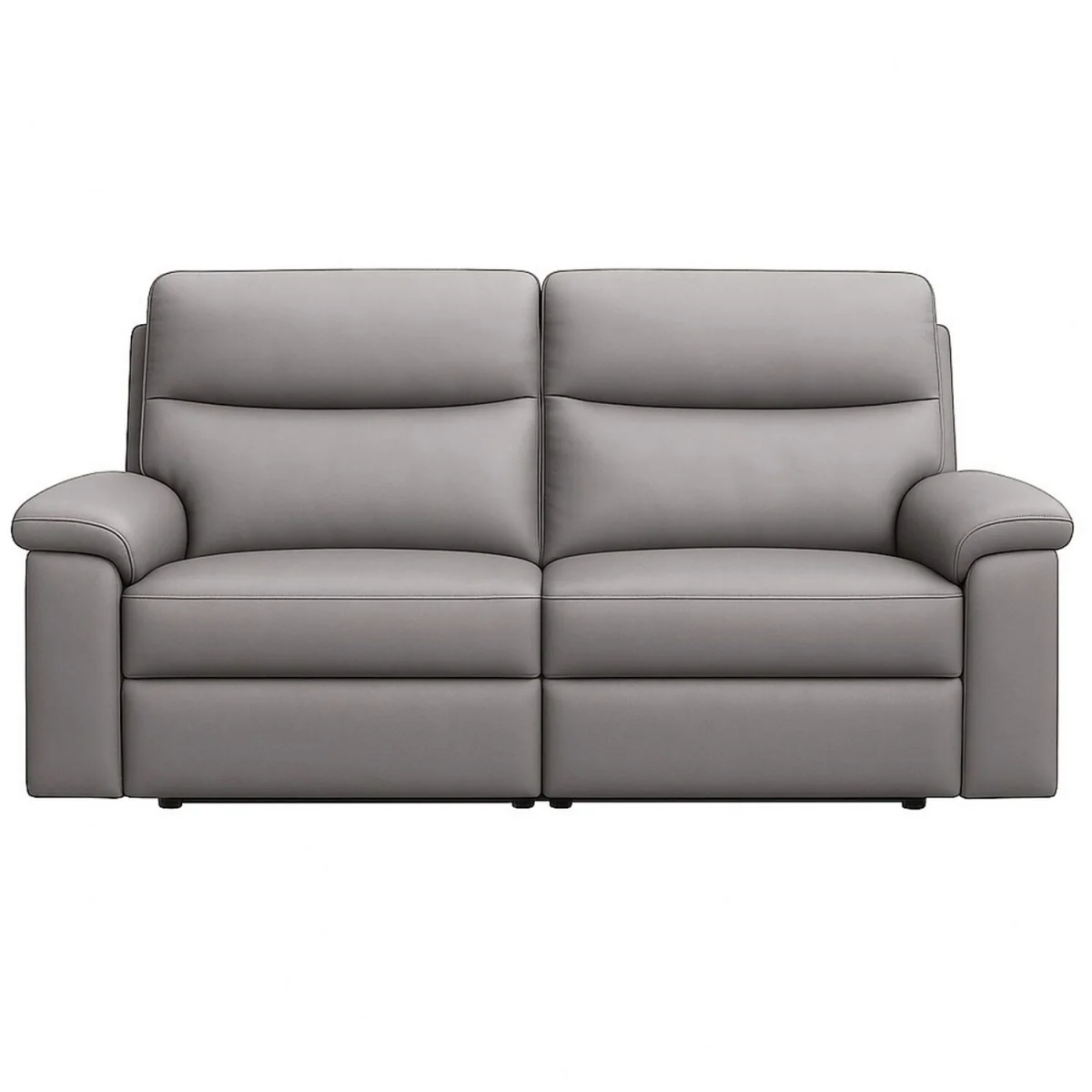 Marlowe Real Leather Power Recliner Three Seater Sofa with USB Charging - Slate – image 5