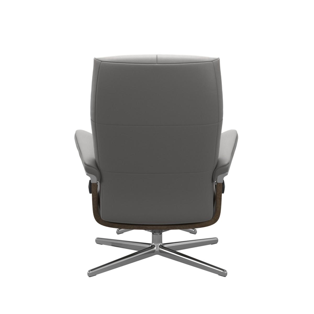 Stressless David Recliner with Cross Base and Footstool - Stressless David Recliner with Cross Base and Footstool in Fabric – image 4