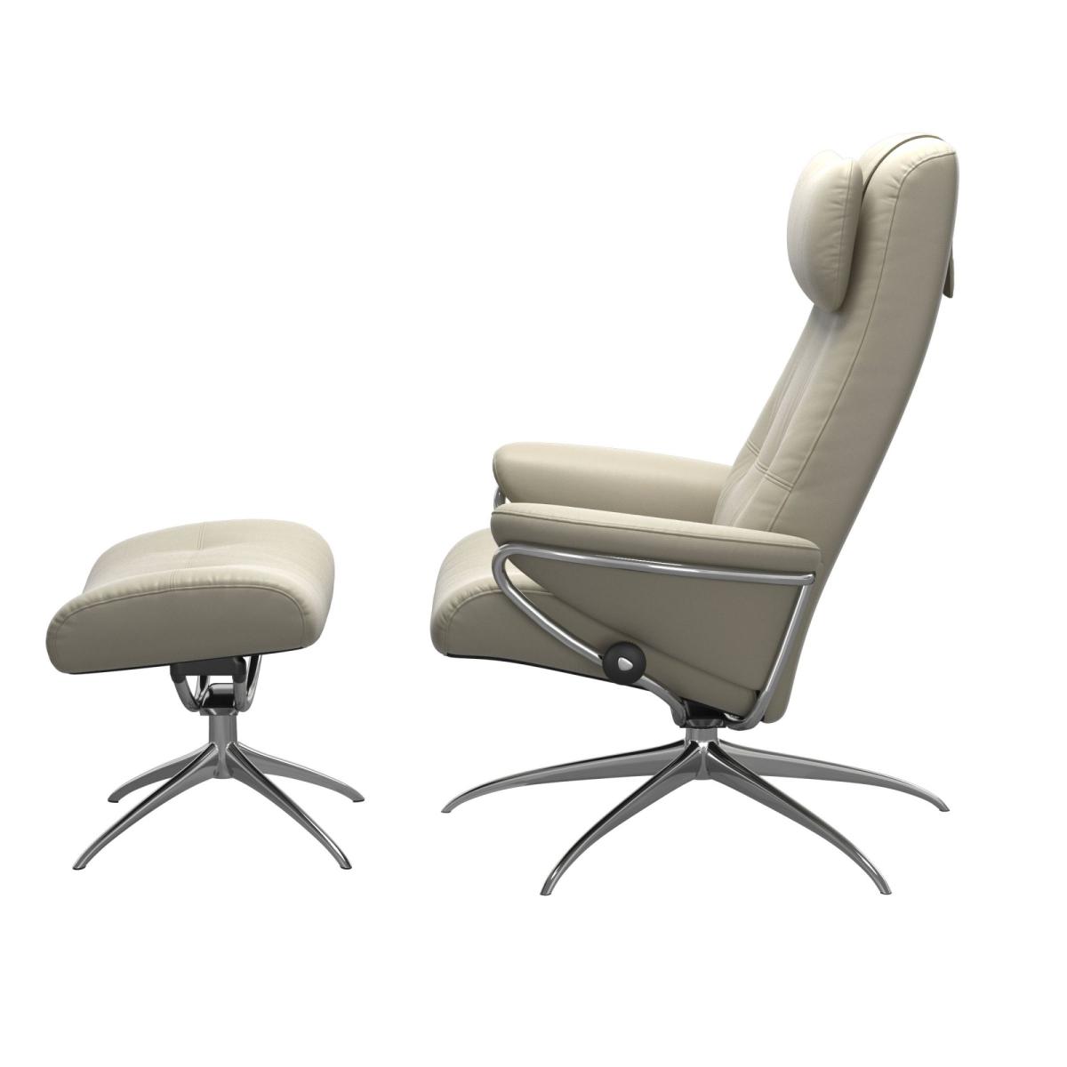 Stressless Berlin High Back Recliner with Star Base - Stressless Berlin High Back Recliner Star Base Medium - Cori – image 3