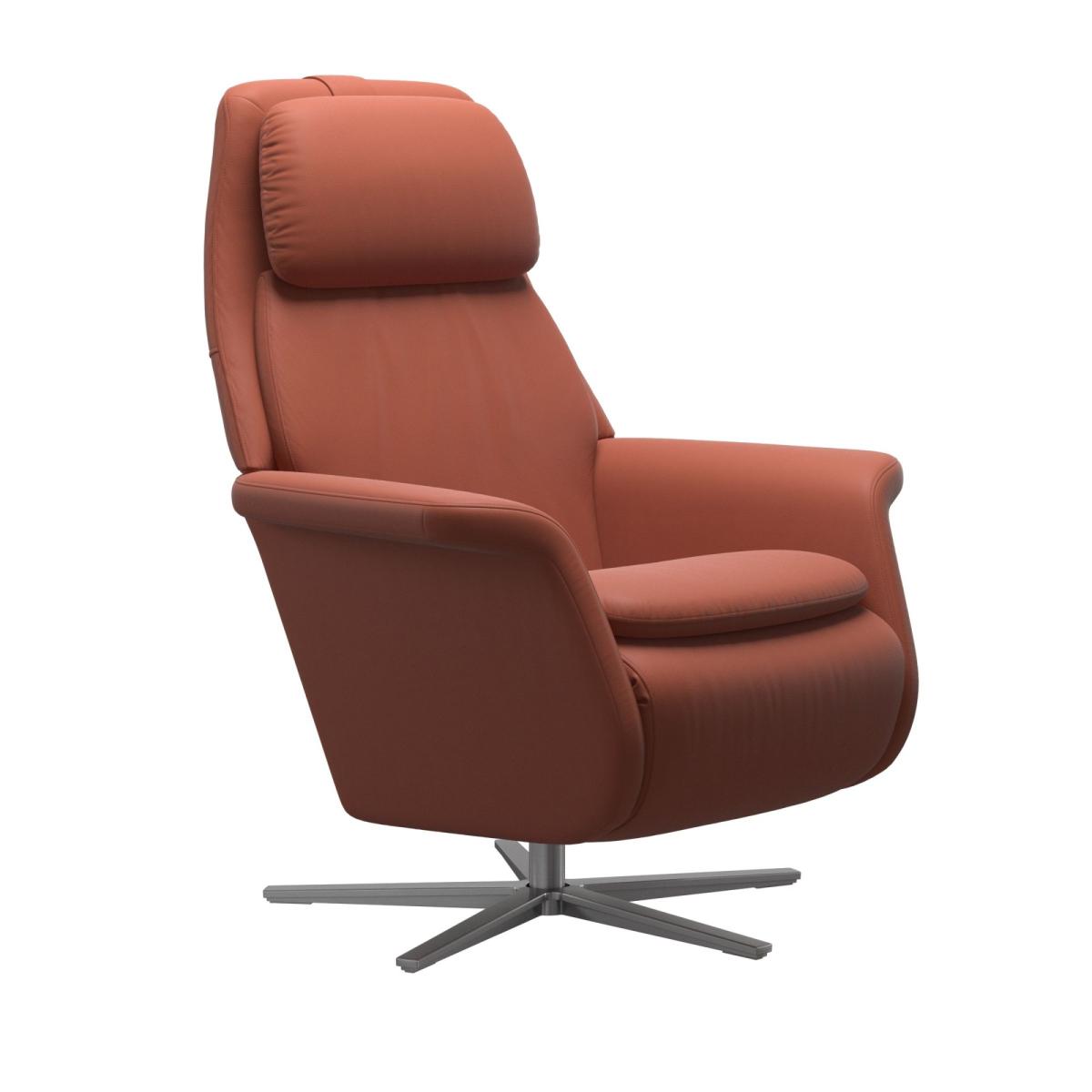 Stressless Sam Power Recliner with Sirius Base - Stressless Sam Power Recliner Sirius Base in Fabric – image 2