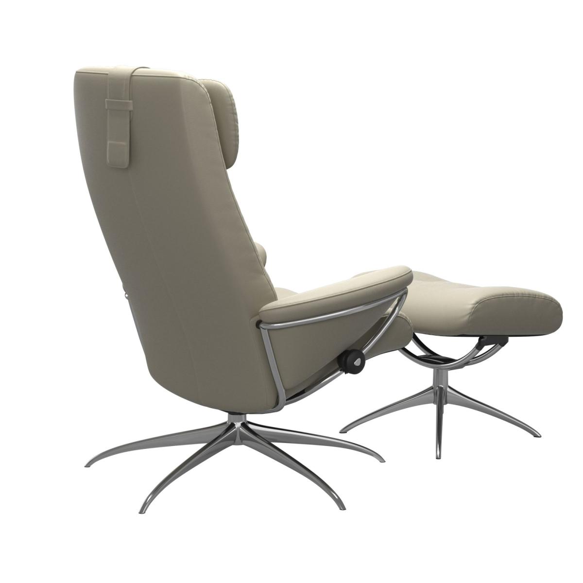 Stressless Berlin High Back Recliner with Star Base - Stressless Berlin High Back Recliner Star Base Medium - Noblesse – image 4