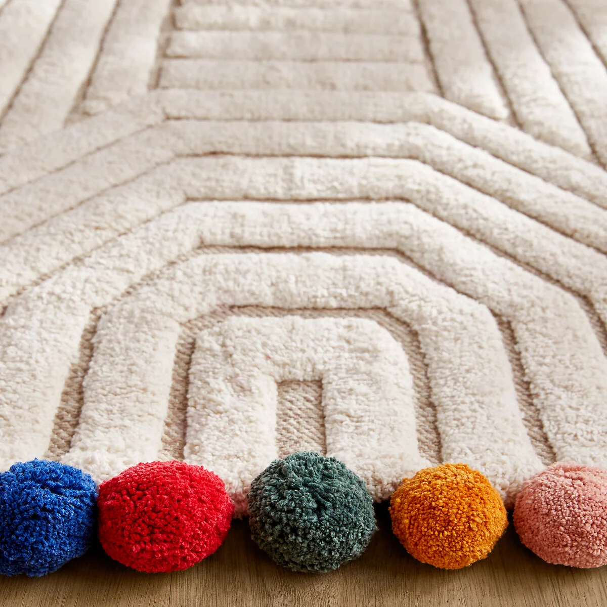Ponponi Tufted Organic Cotton Child's Bedside Rug – image 2