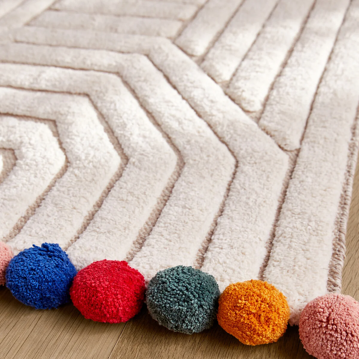 Ponponi Tufted Organic Cotton Child's Bedside Rug – image 4