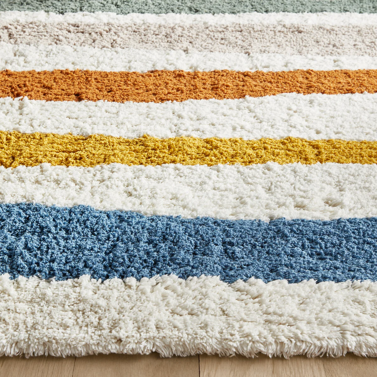 Strat Striped Organic Cotton Child's Rug – image 2