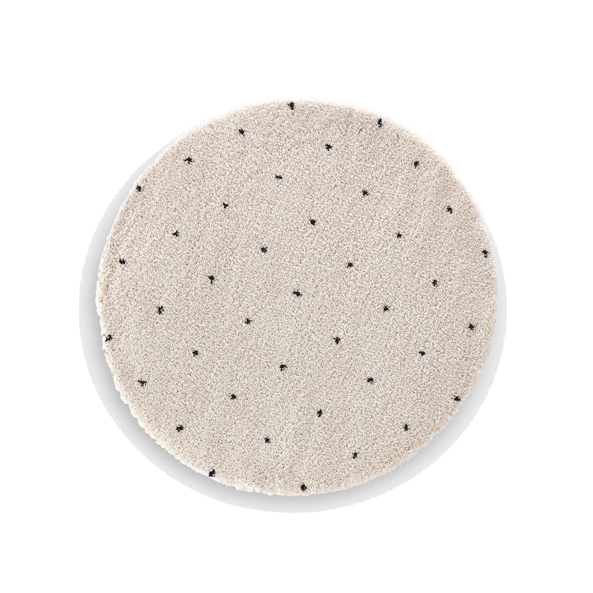 Ava Berber-Style Round Rug in Polka Dot – image 1