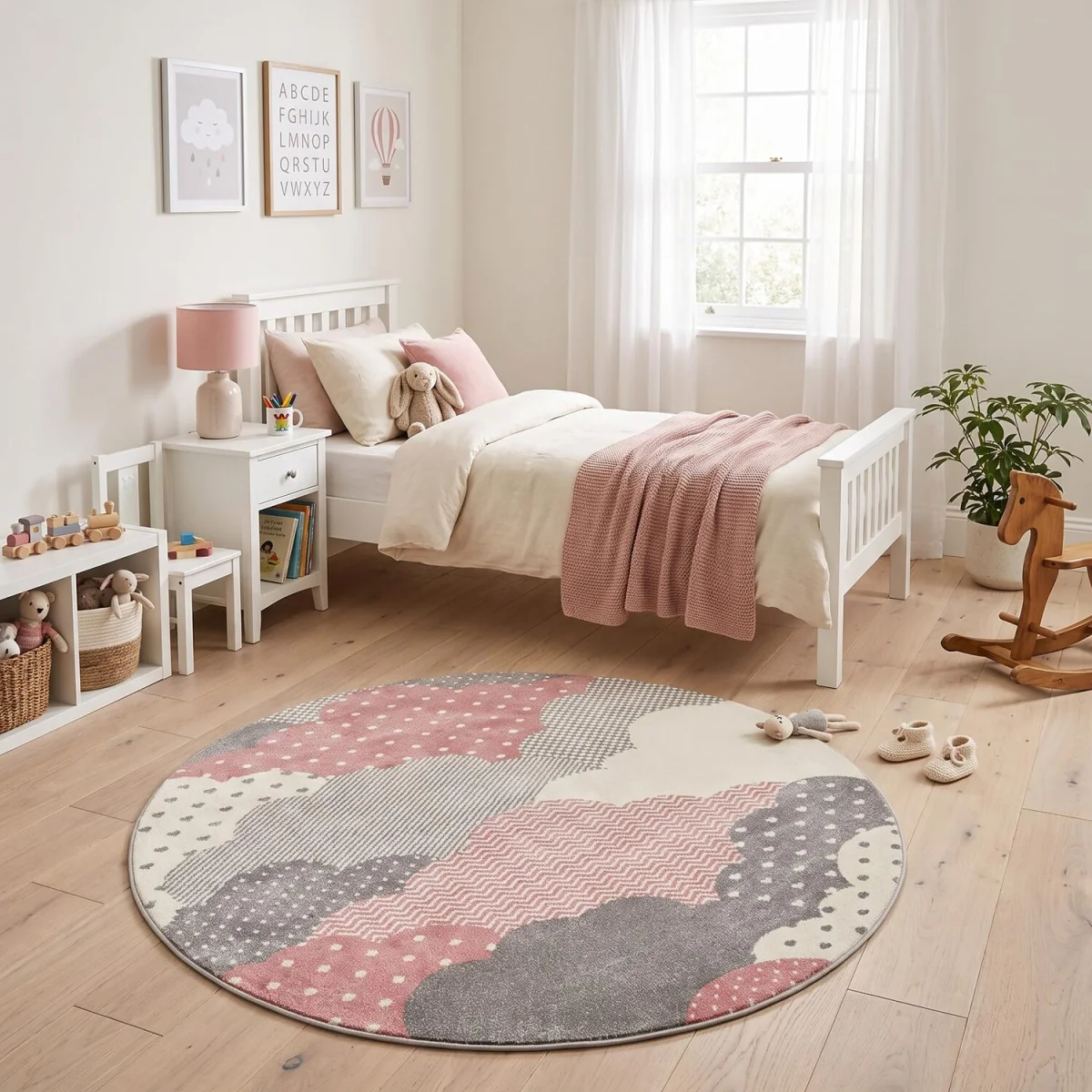 Nursery Clouds Rug - Pink / 160cm – image 3