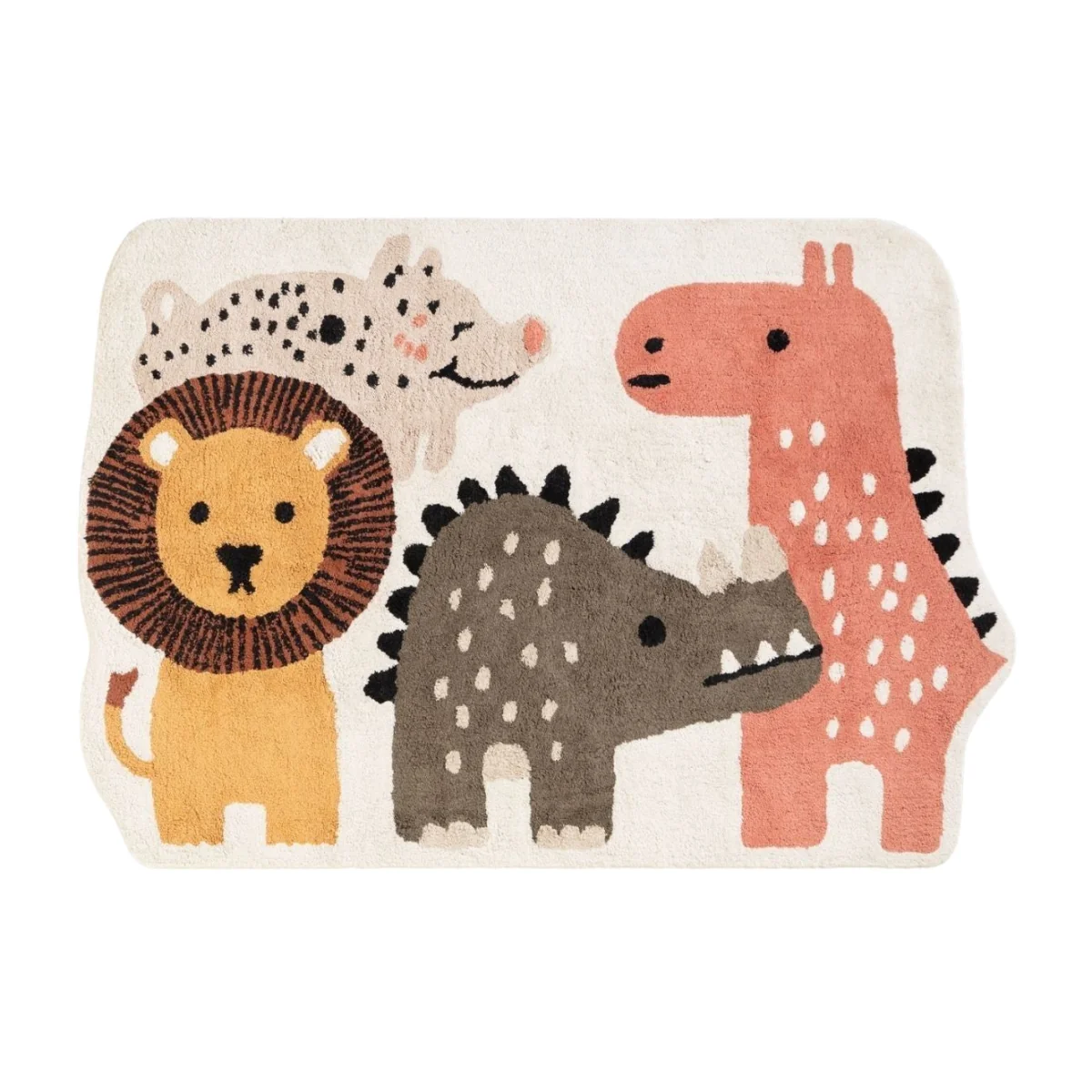 Snuggle Kids Zoey Cotton Animal Rug Multicolour - Multicolour – image 1