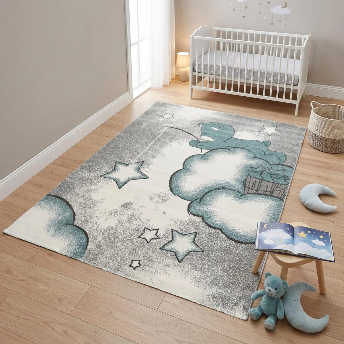 Kids Baby Bear Rug - Blue / 230cm – image 7