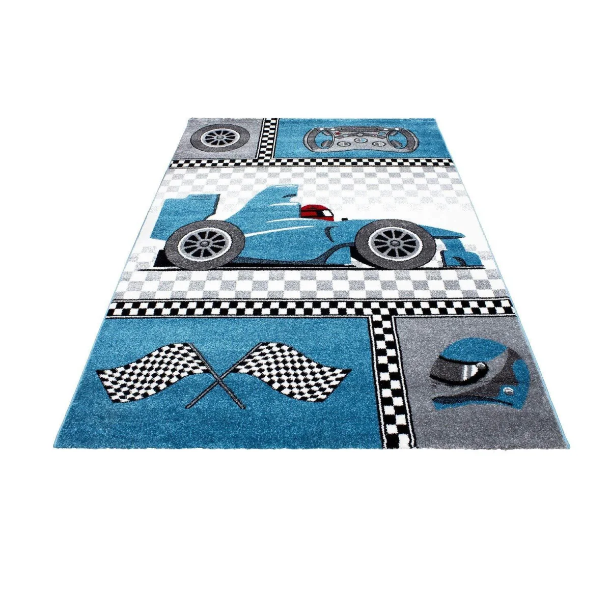 Kids Cars Rug - Blue – image 2