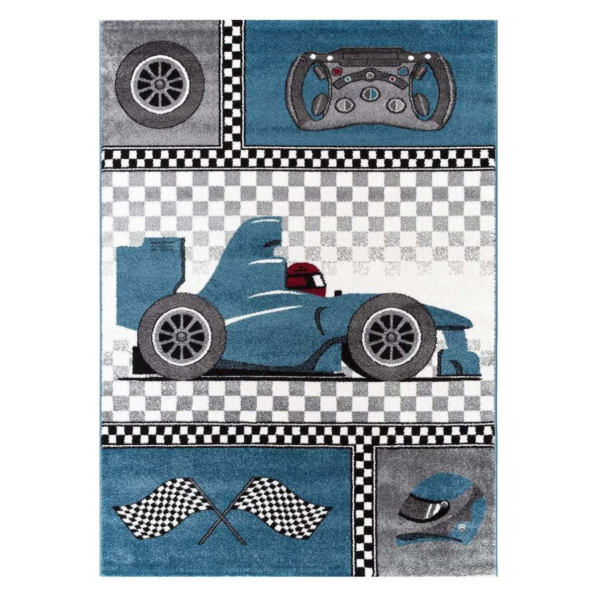 Kids Cars Rug - Blue – image 5