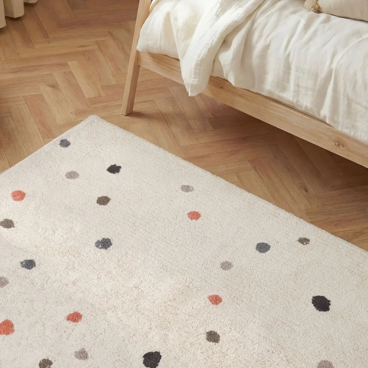 Hanse Home Snuggle Kids Pippo Cotton Dots Rug Cream - Cream – image 7