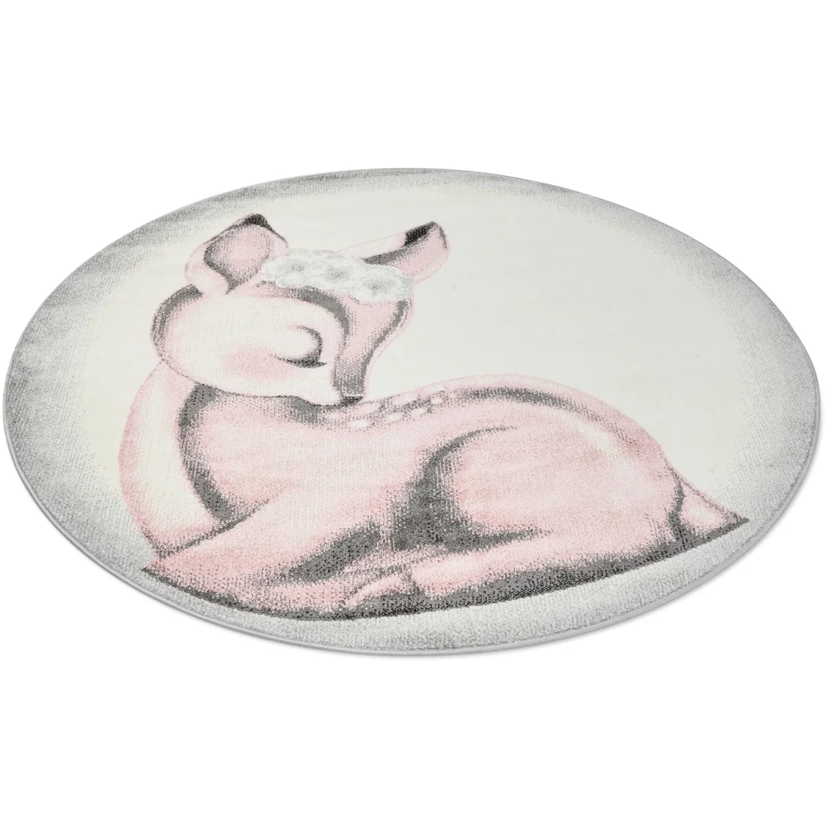 Nursery Baby Deer Rug - Pink / 120cm – image 2