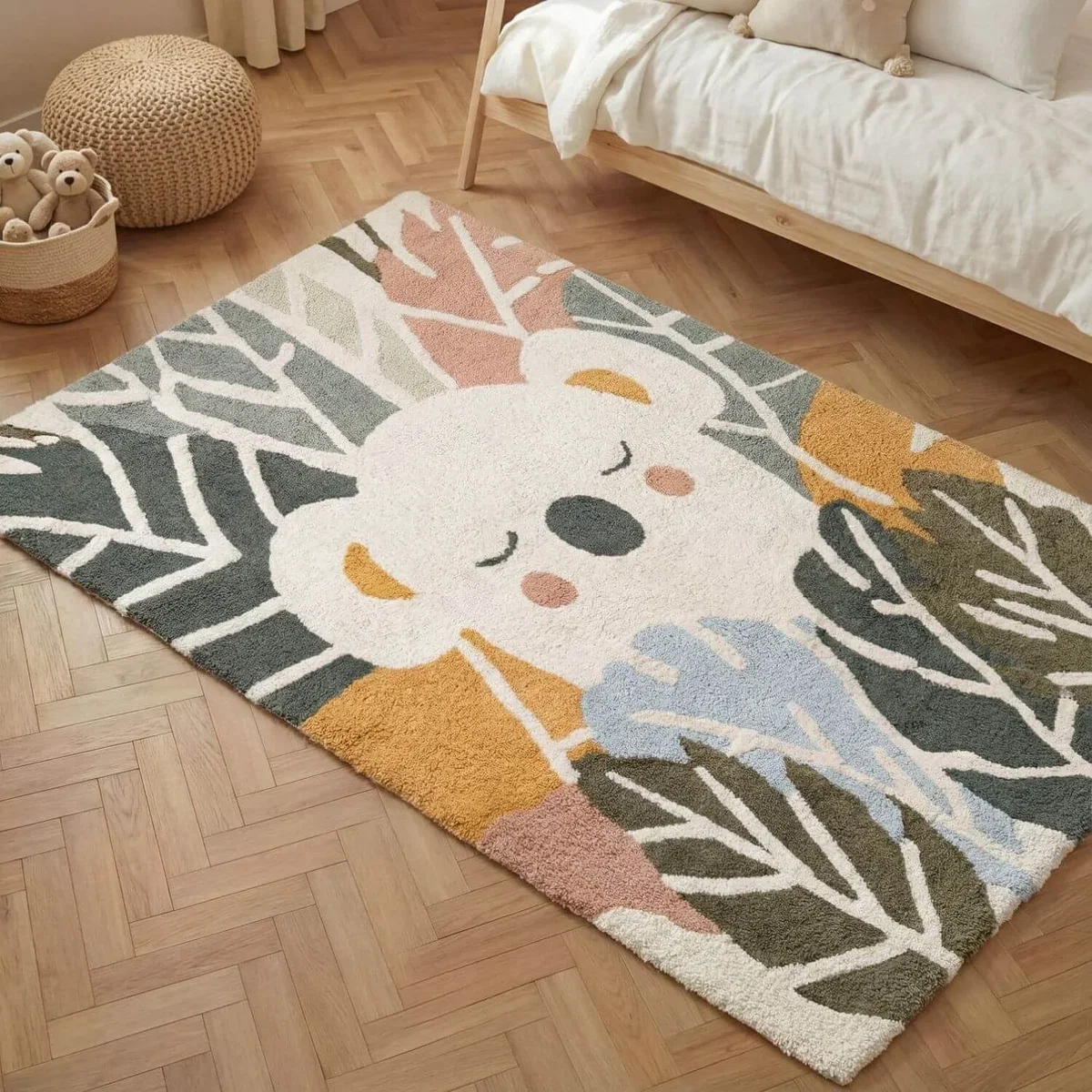 Snuggle Kids Tabea Cotton Animal Rug 140 x 200 cm Multicolour - Multicolour – image 8