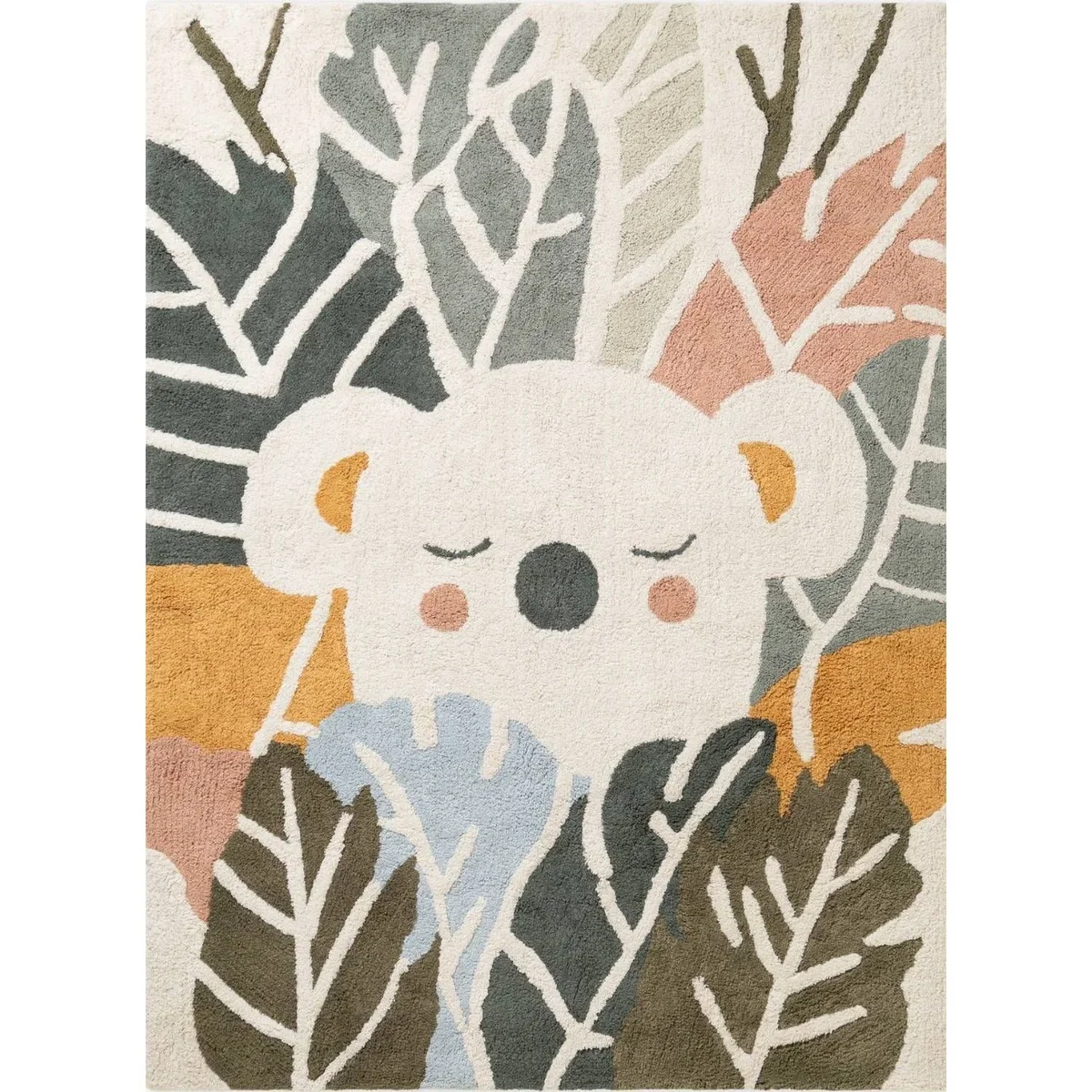 Snuggle Kids Tabea Cotton Animal Rug 140 x 200 cm Multicolour - Multicolour – image 1