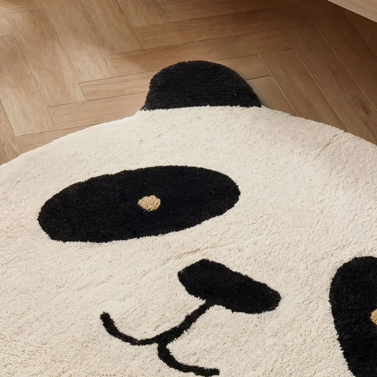Snuggle Kids Patsy Cotton Animal Rug Cream & Black - Cream & Black – image 7