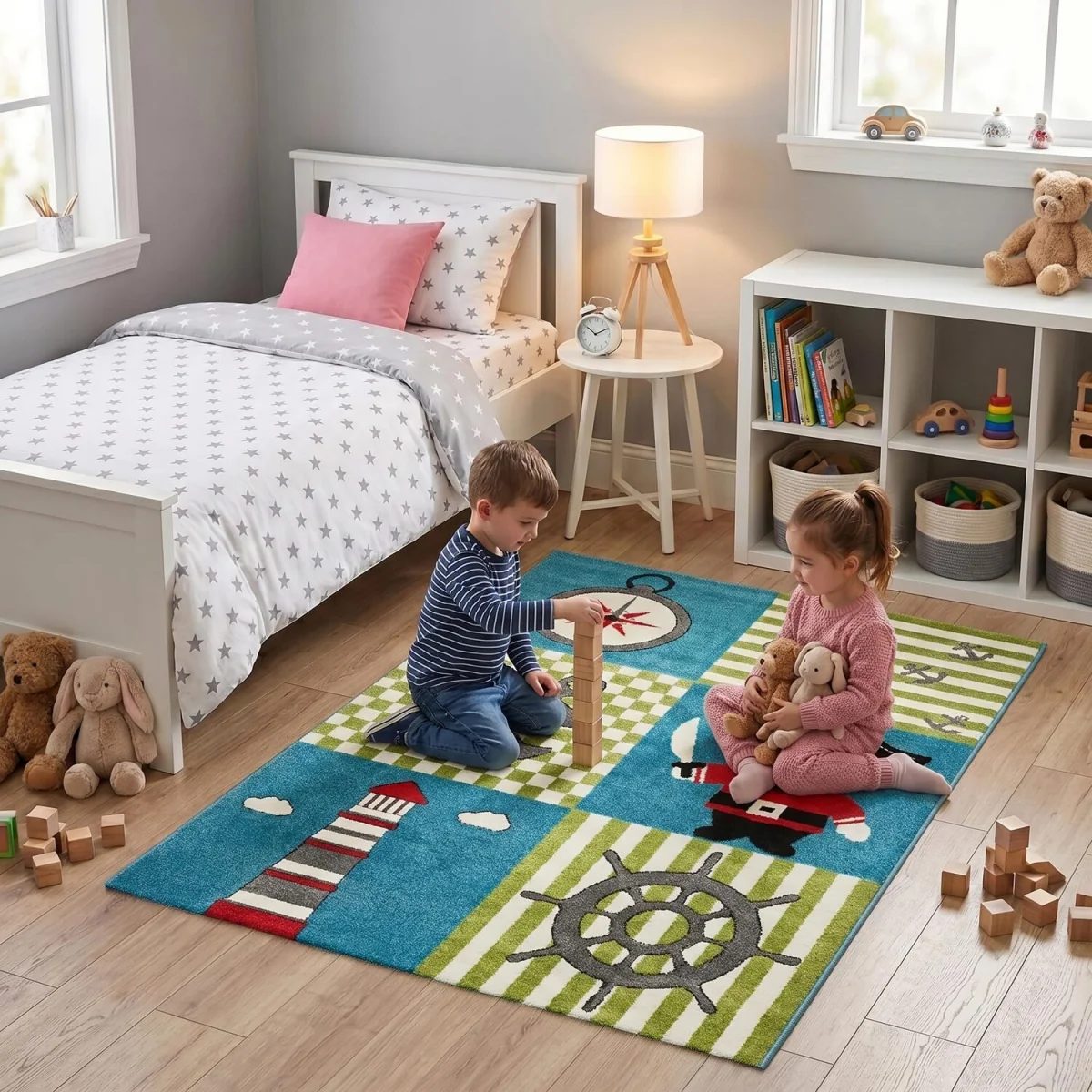 Kids Sailor Rug - Multi / 230cm – image 3