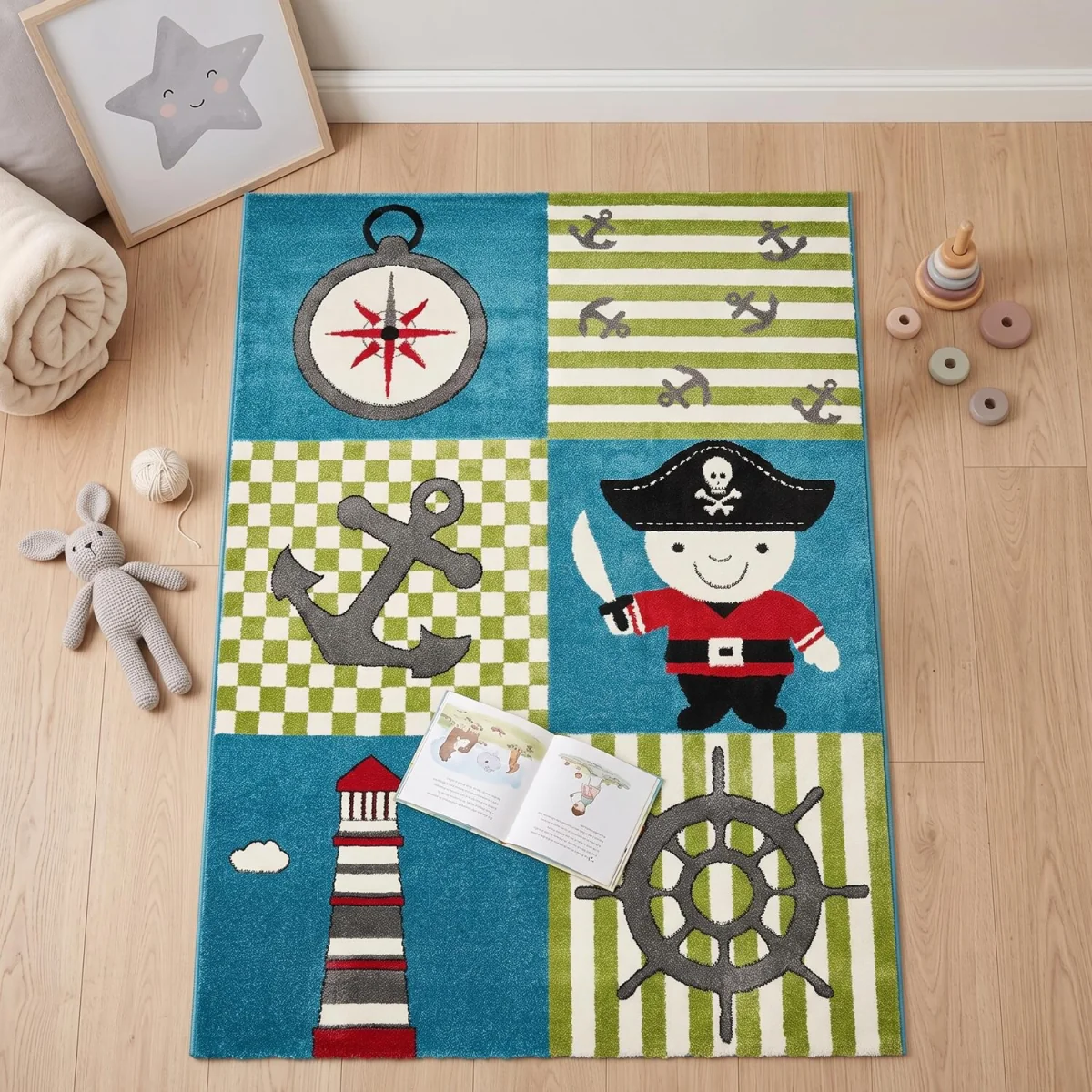 Kids Sailor Rug - Multi / 230cm – image 8