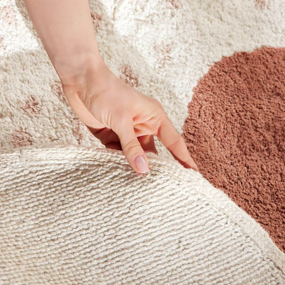 Snuggle Kids Emmi Cotton Animal Rug Cream & Brown - Cream & Brown – image 5