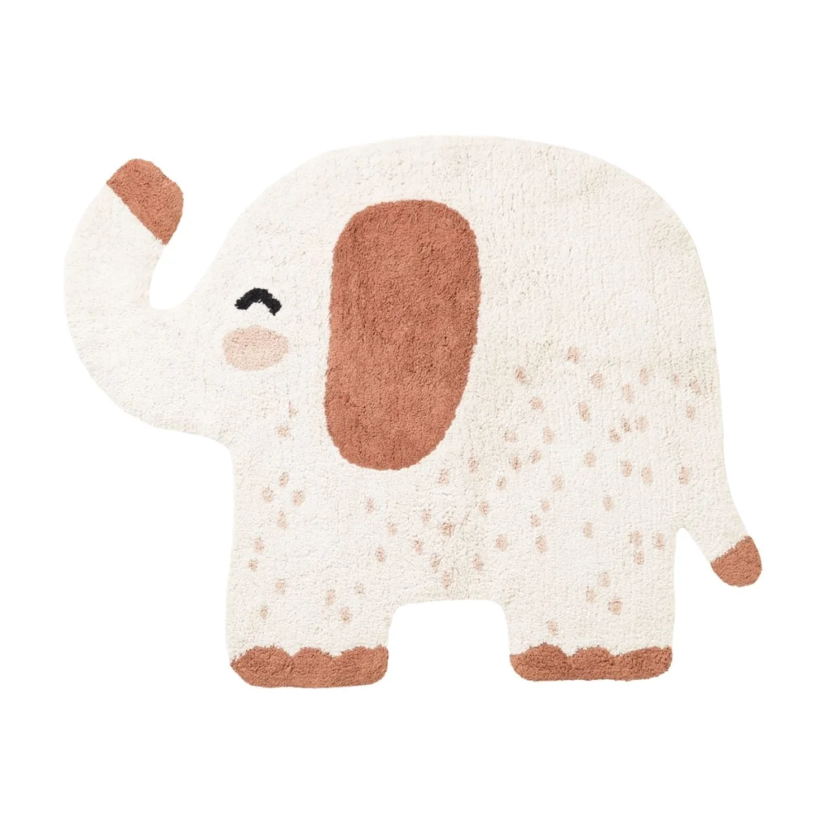 Snuggle Kids Emmi Cotton Animal Rug Cream & Brown - Cream & Brown – image 1