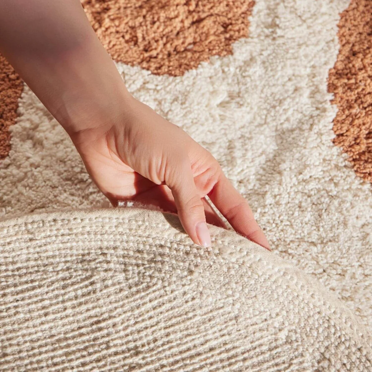 Snuggle Kids Doro Cotton Animal Rug Cream & Orange - Cream & Orange – image 4