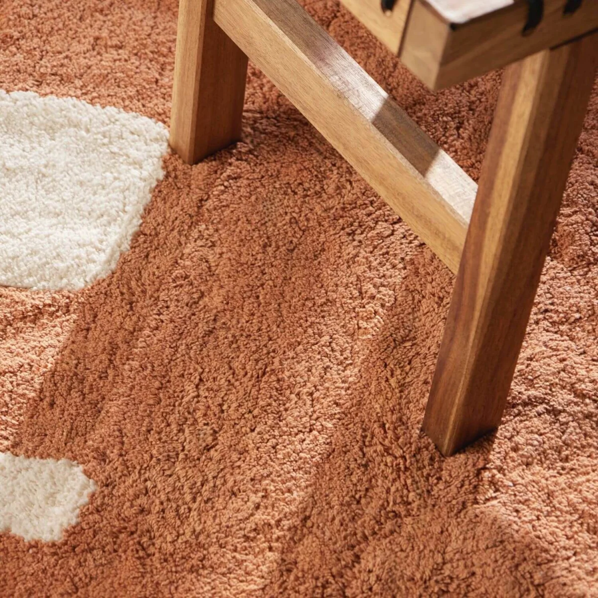 Snuggle Kids Doro Cotton Animal Rug Cream & Orange - Cream & Orange – image 6