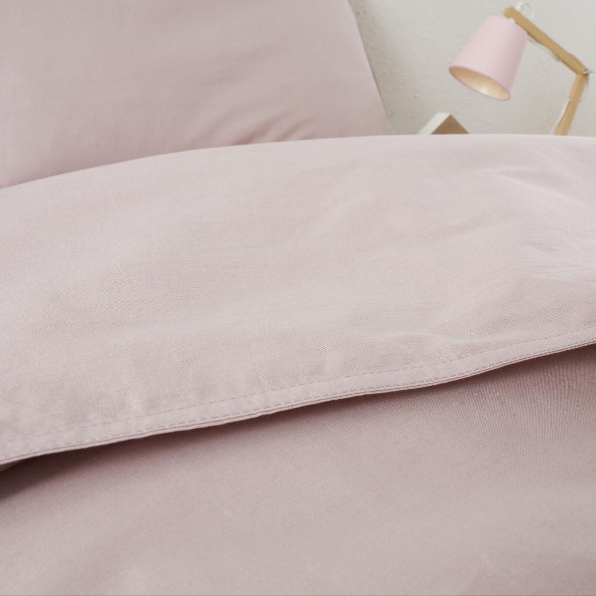 Dusty Pink 100% Organic Cotton Duvet Cover and Pillowcase Set Organic Cotton Dusty Pink – image 4