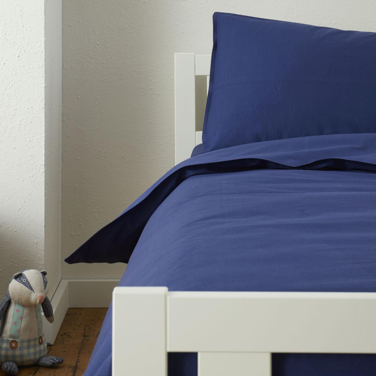 Sailor Blue 100% Organic Cotton Duvet Cover and Pillowcase Set Organic Cotton Sailor Blue – image 3