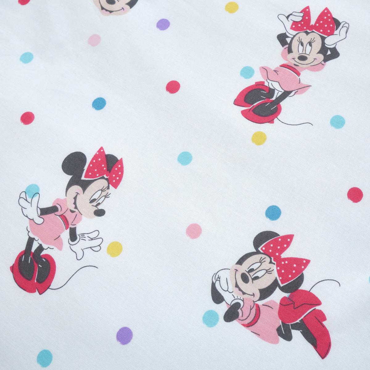 Disney Minnie Mouse 100% Cotton Reversible Duvet Cover and Pillowcase Set MultiColoured – image 6