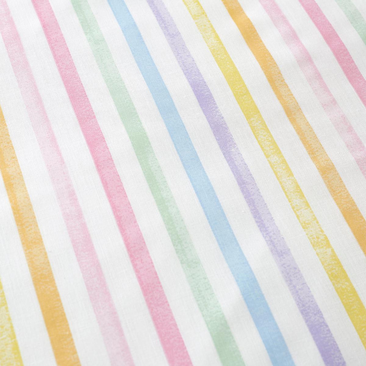 Seersucker Hearts Reversible Duvet Cover and Pillowcase Set Pink, Yellow and Green – image 6