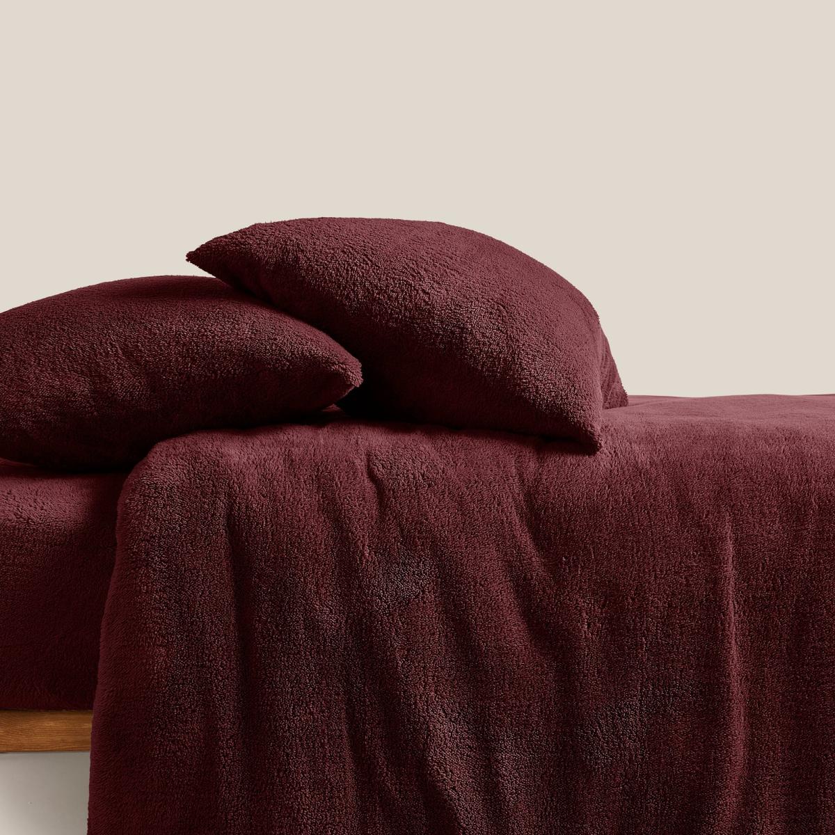 Dunelm Teddy Bear Claret Red Duvet Cover & Pillowcase Set, Size: Single Teddy Claret – image 2