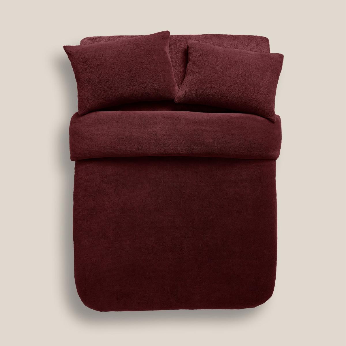 Dunelm Teddy Bear Claret Red Duvet Cover & Pillowcase Set, Size: Single Teddy Claret – image 4