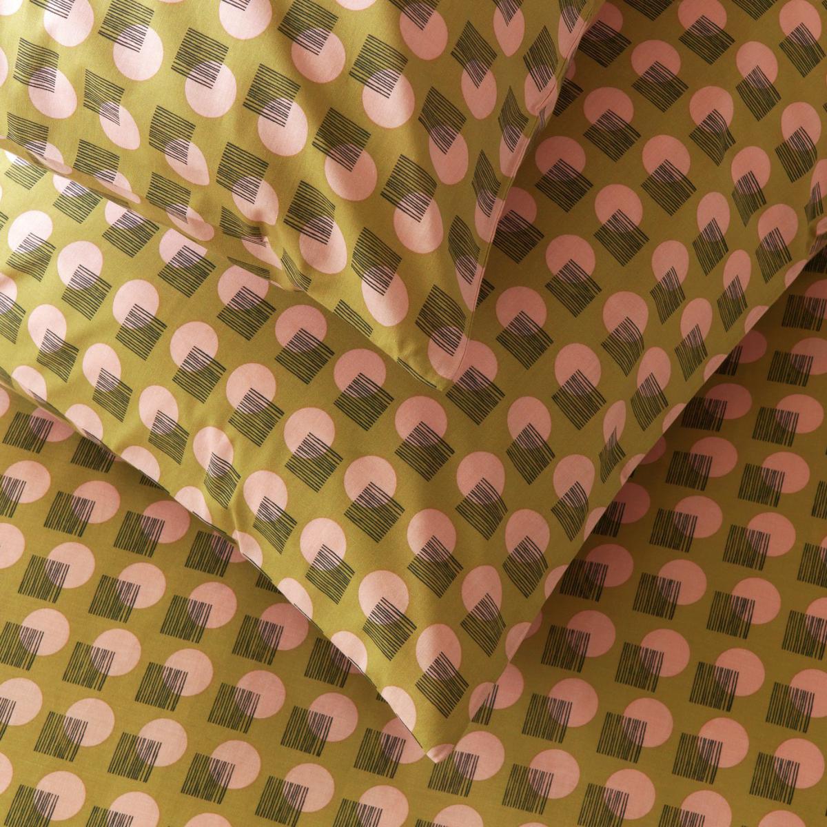 Habitat Citrine Linen Look Geo Print Bedding Set - Single – image 4