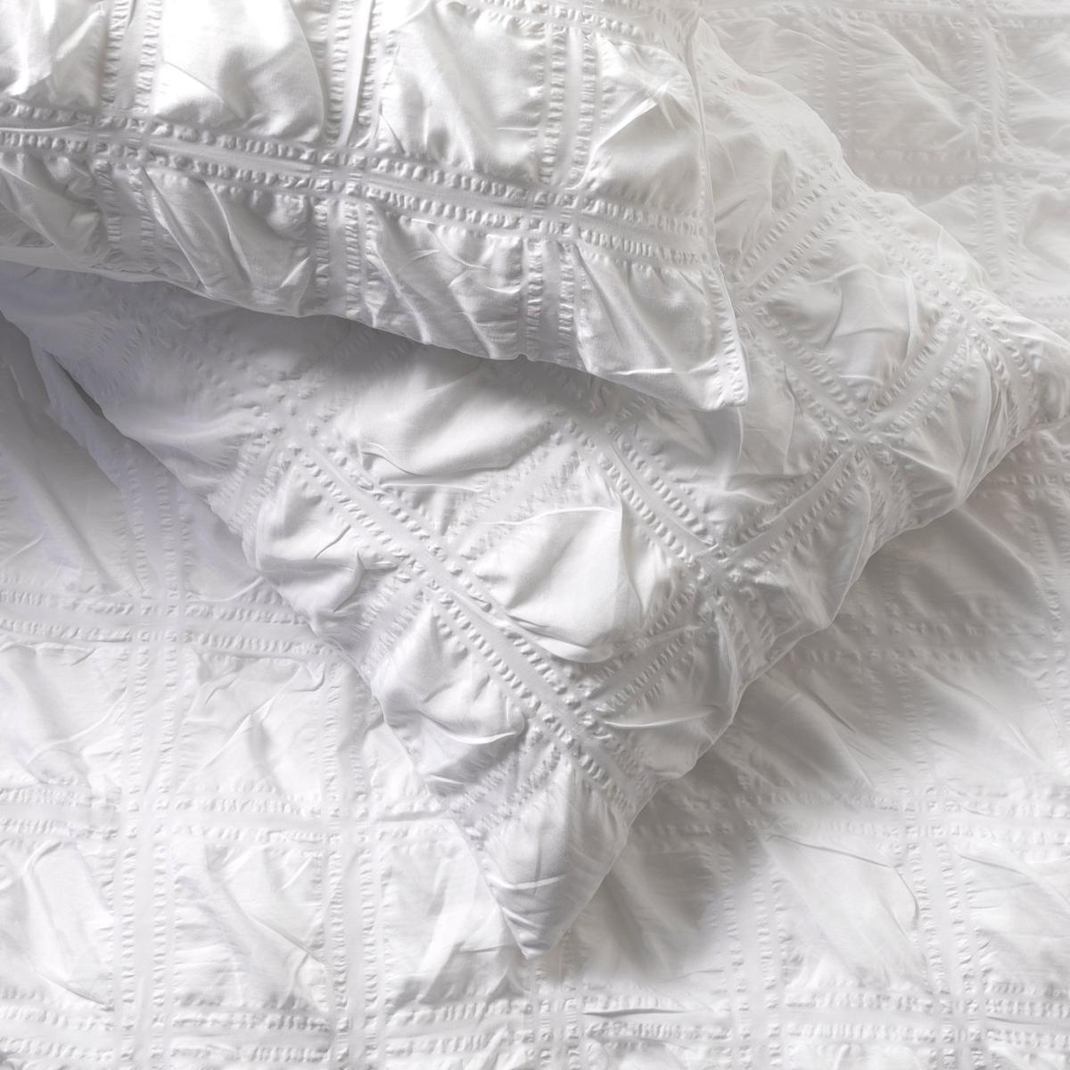 Habitat Seersucker Square White Bedding Set - Single – image 4