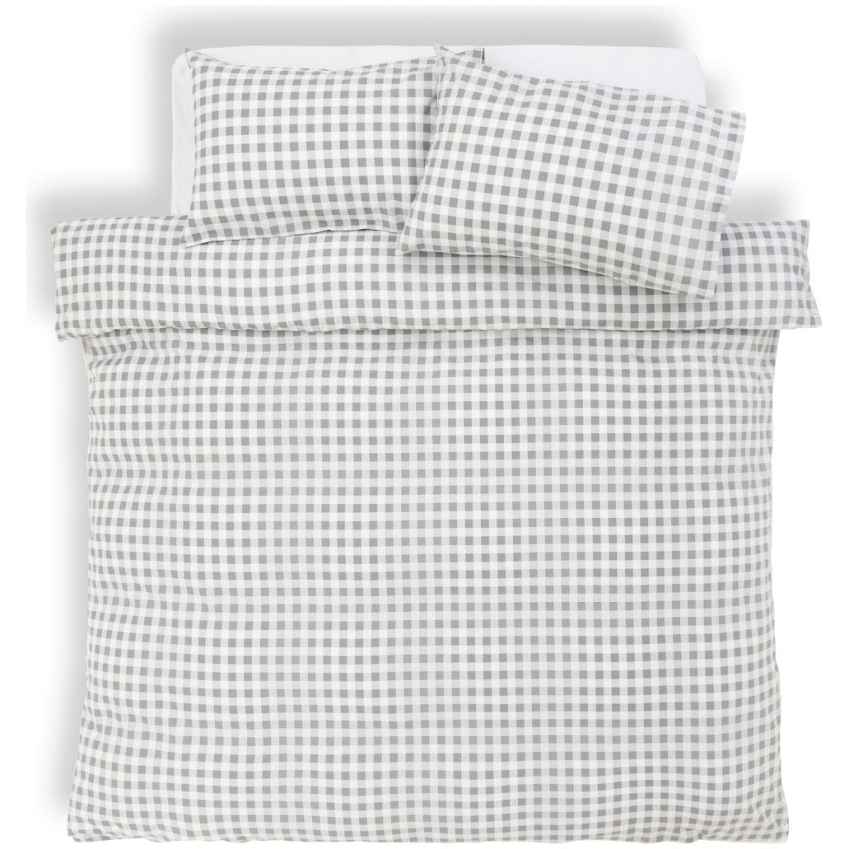 Habitat Gingham Grey Bedding Set - Single – image 3