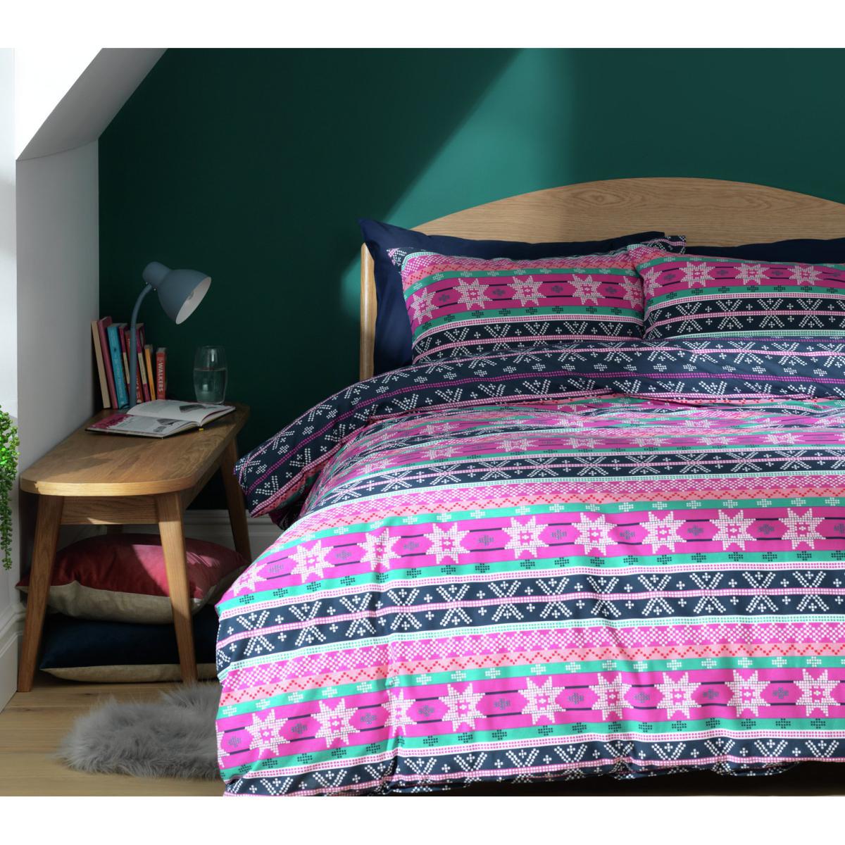 Habitat Christmas Fair Isle Print Bedding Set - Single – image 2