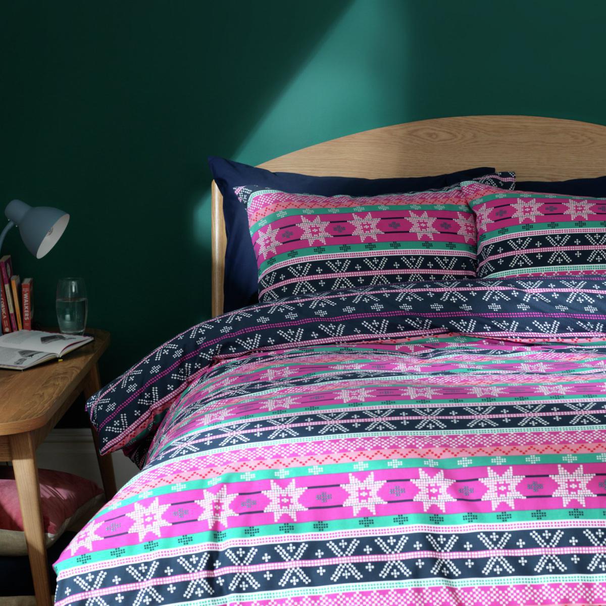 Habitat Christmas Fair Isle Print Bedding Set - Single – image 5