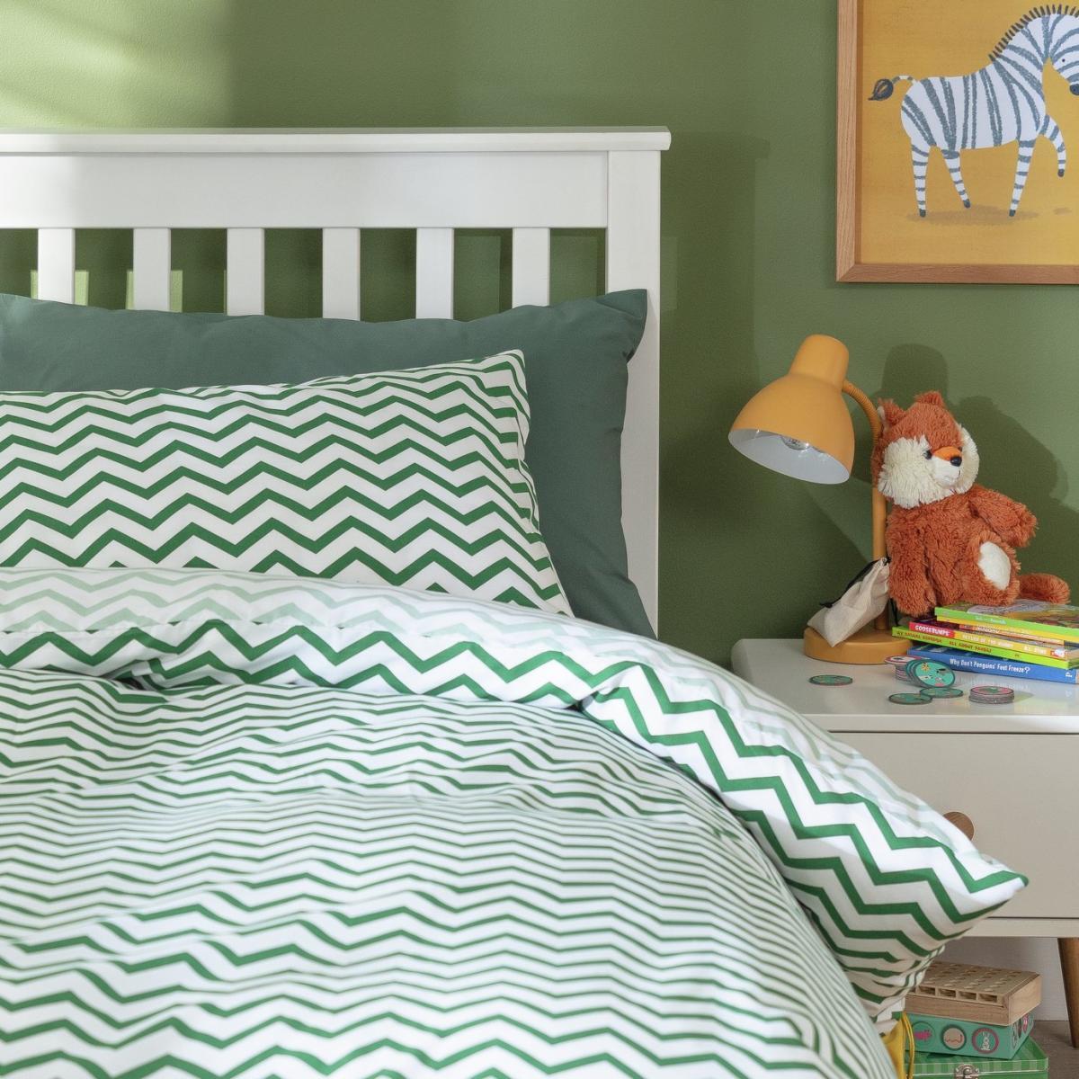 Habitat Kids Green Zig Zag Bedding Set - Single – image 6