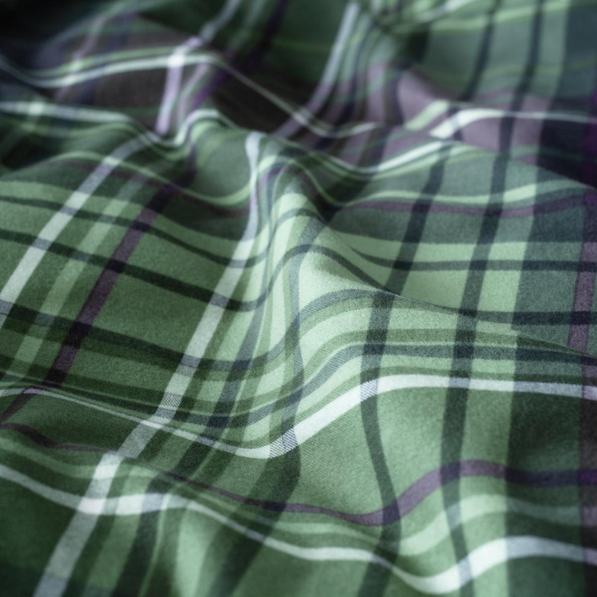 Habitat Brushed Cotton Green Check Bedding Set - Single – image 8