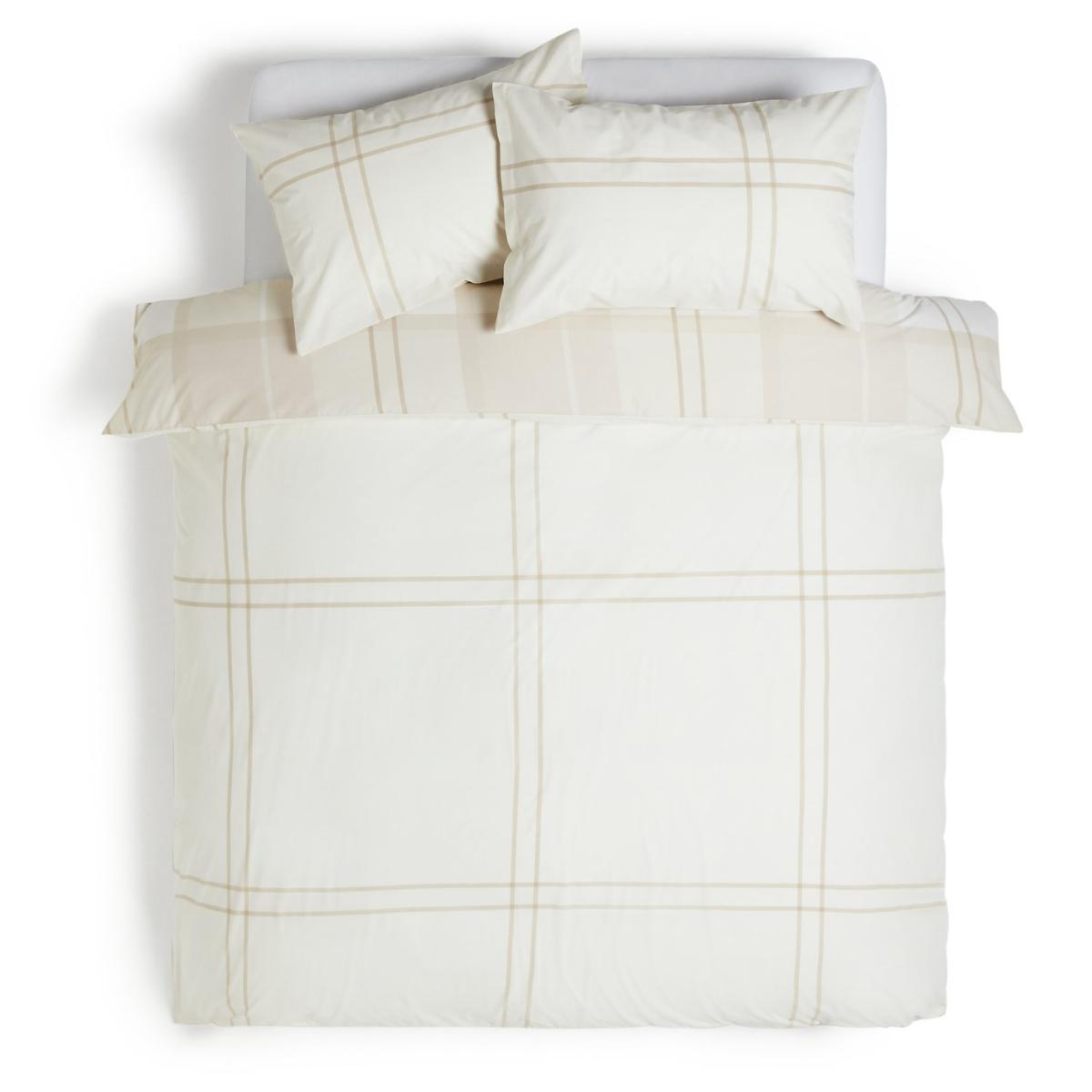 Habitat Neutral Checked Bedding Set - Single – image 4