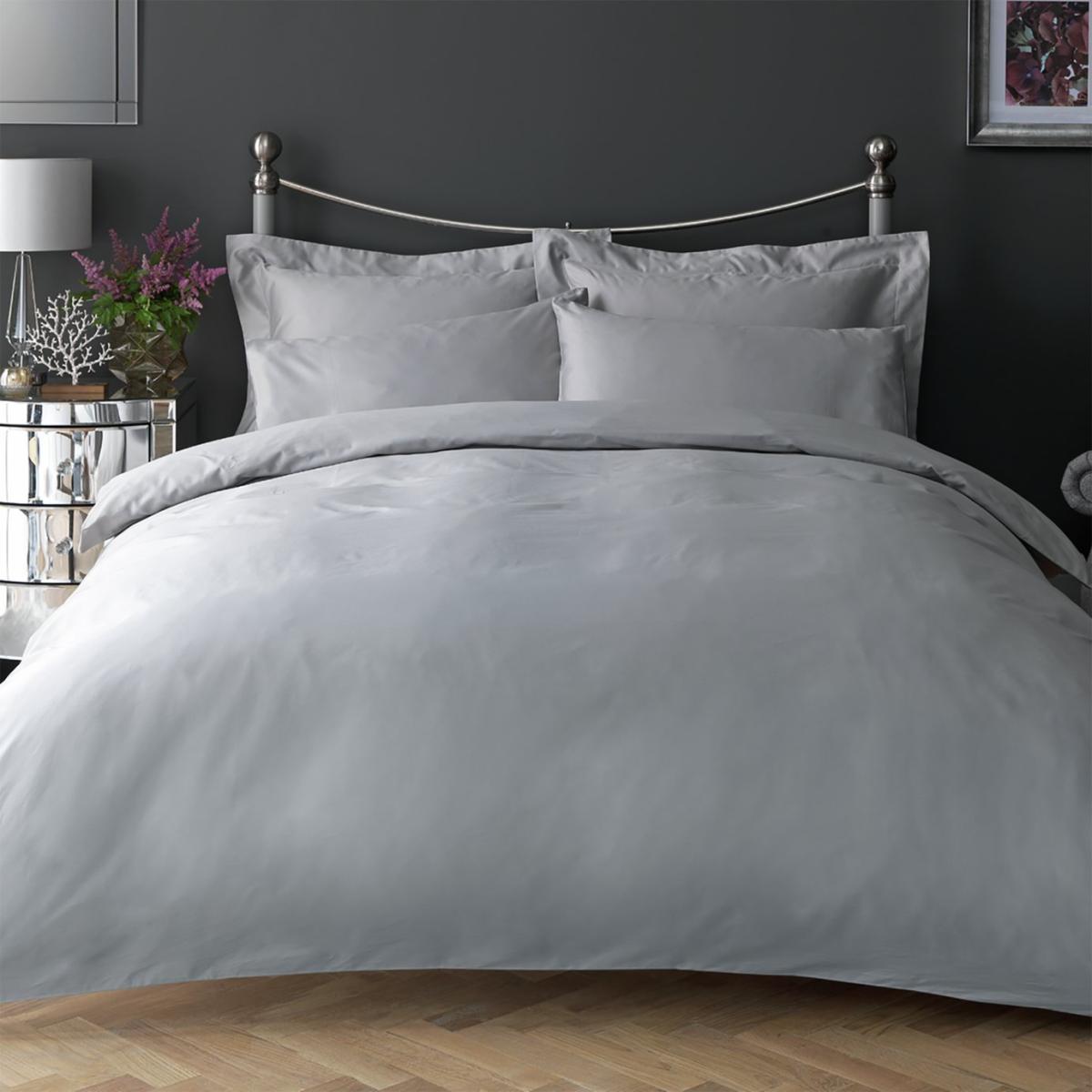 Habitat Egyptian Cotton 400TC Grey Bedding Set - Single – image 1