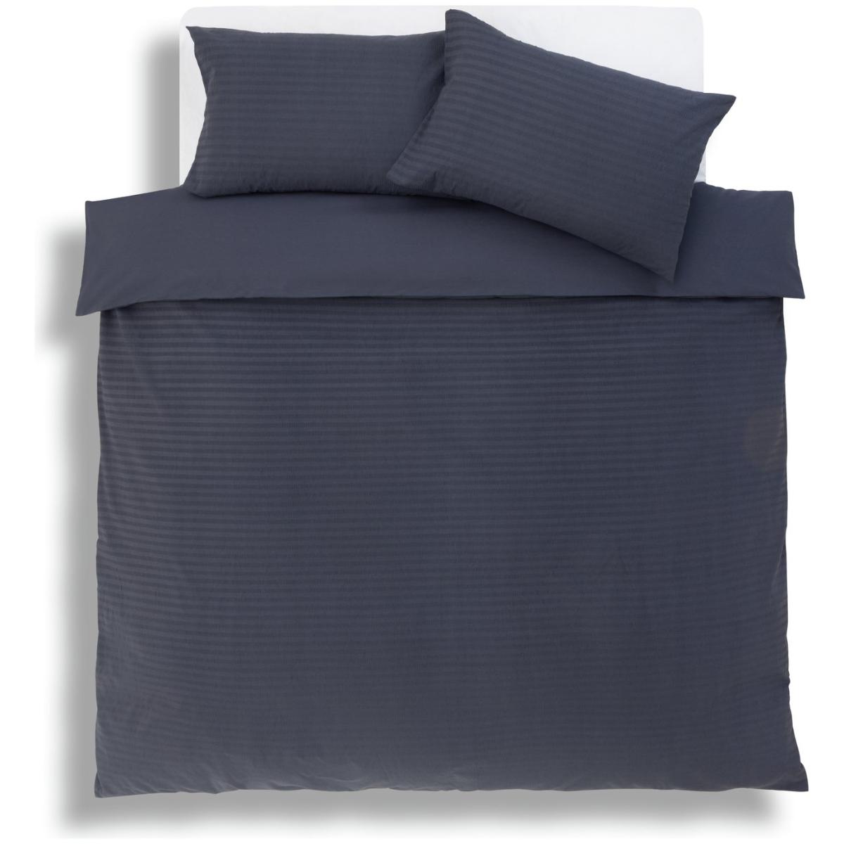 Habitat Stripe Seersucker Navy Bedding Set - Single – image 3