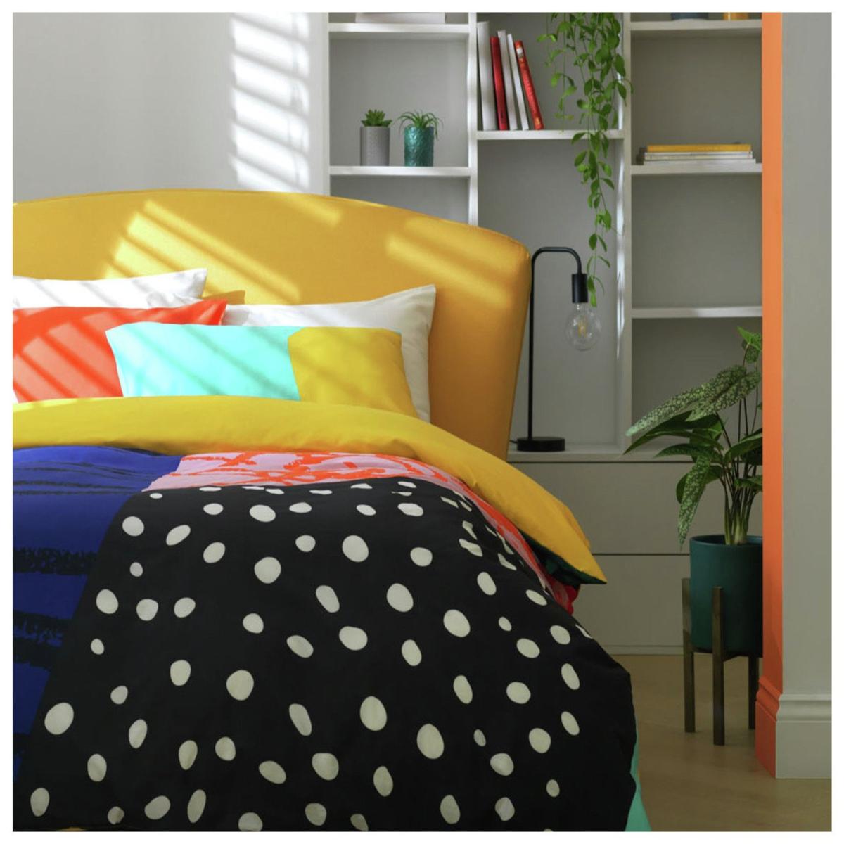 Habitat Panel Print Multicolour Bedding Set - Single – image 2