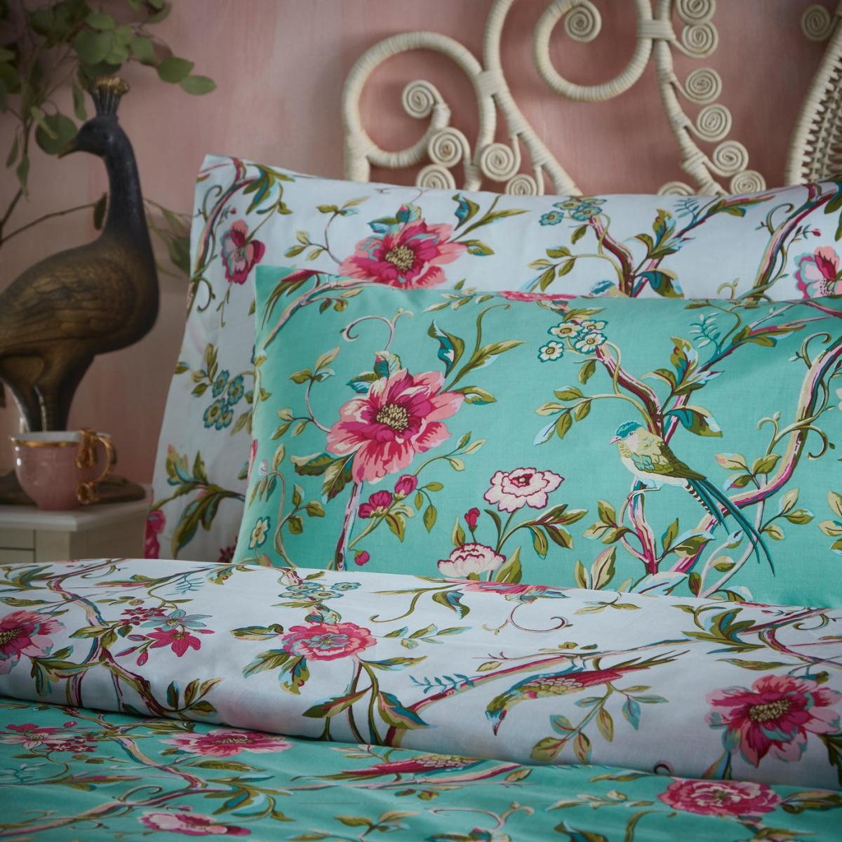 Furn Vintage Chinoiserie Floral Green Bedding Set - Single – image 2