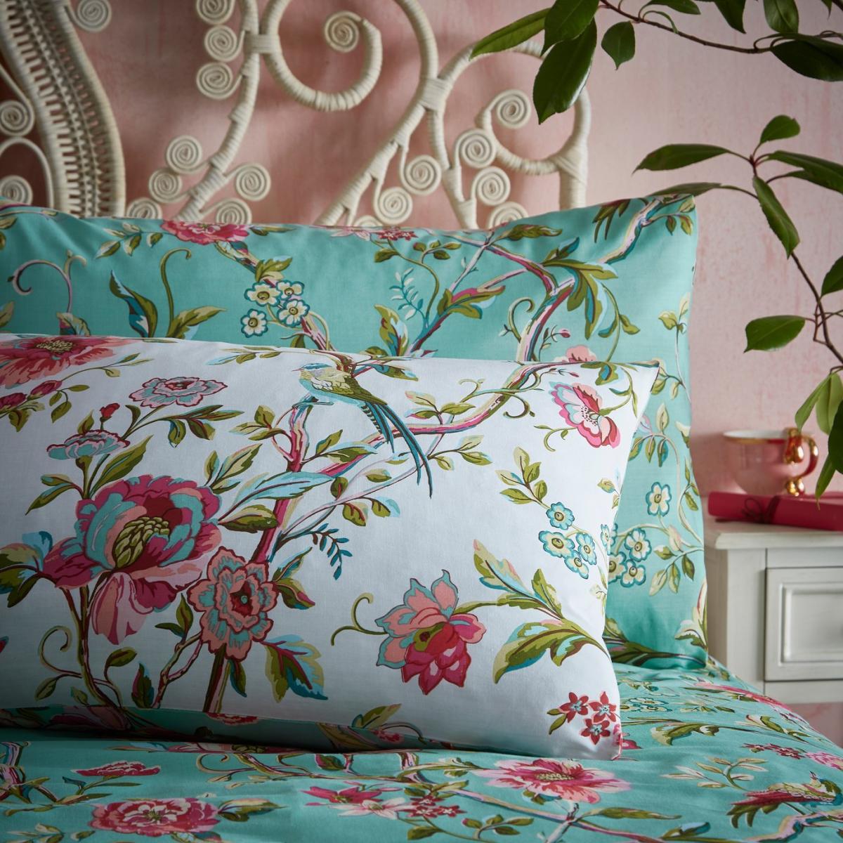 Furn Vintage Chinoiserie Floral Green Bedding Set - Single – image 3