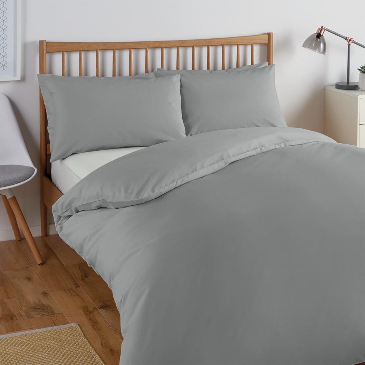 Habitat Cool Tencel Cotton Dove Grey Bedding Set - Single – image 1