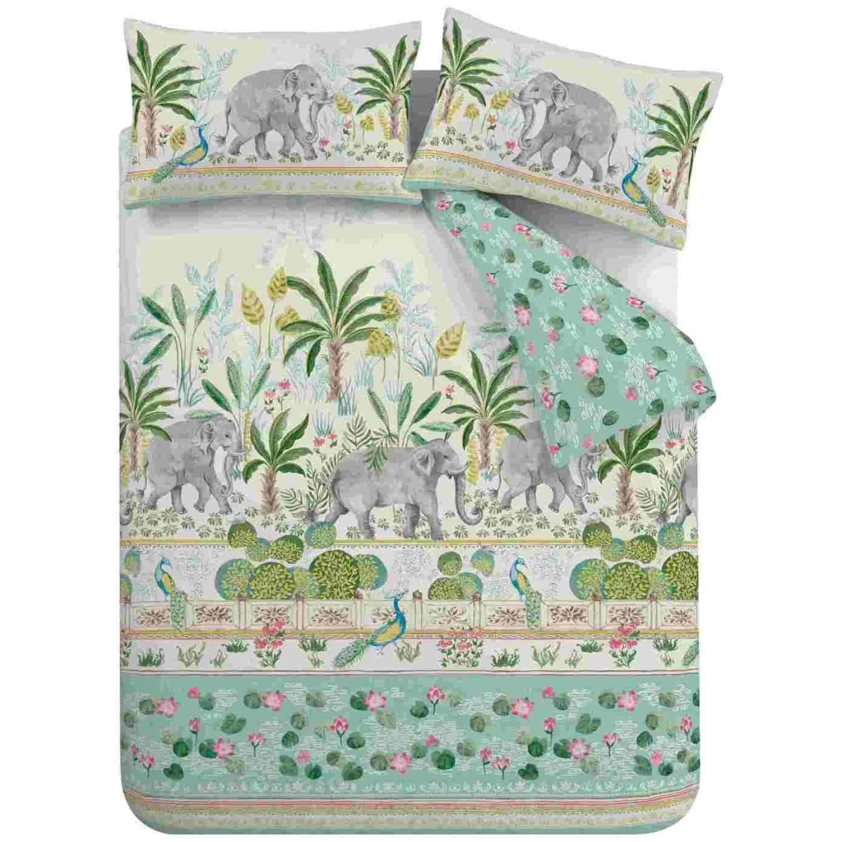 Pineapple Elephant Cotton Oasis Green Bedding Set - Single – image 2