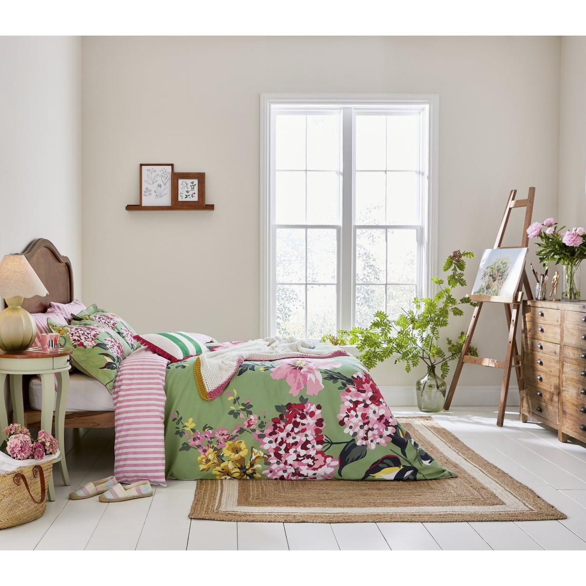 Joules Cotton Pheasant Floral Green Bedding Set - Single – image 2