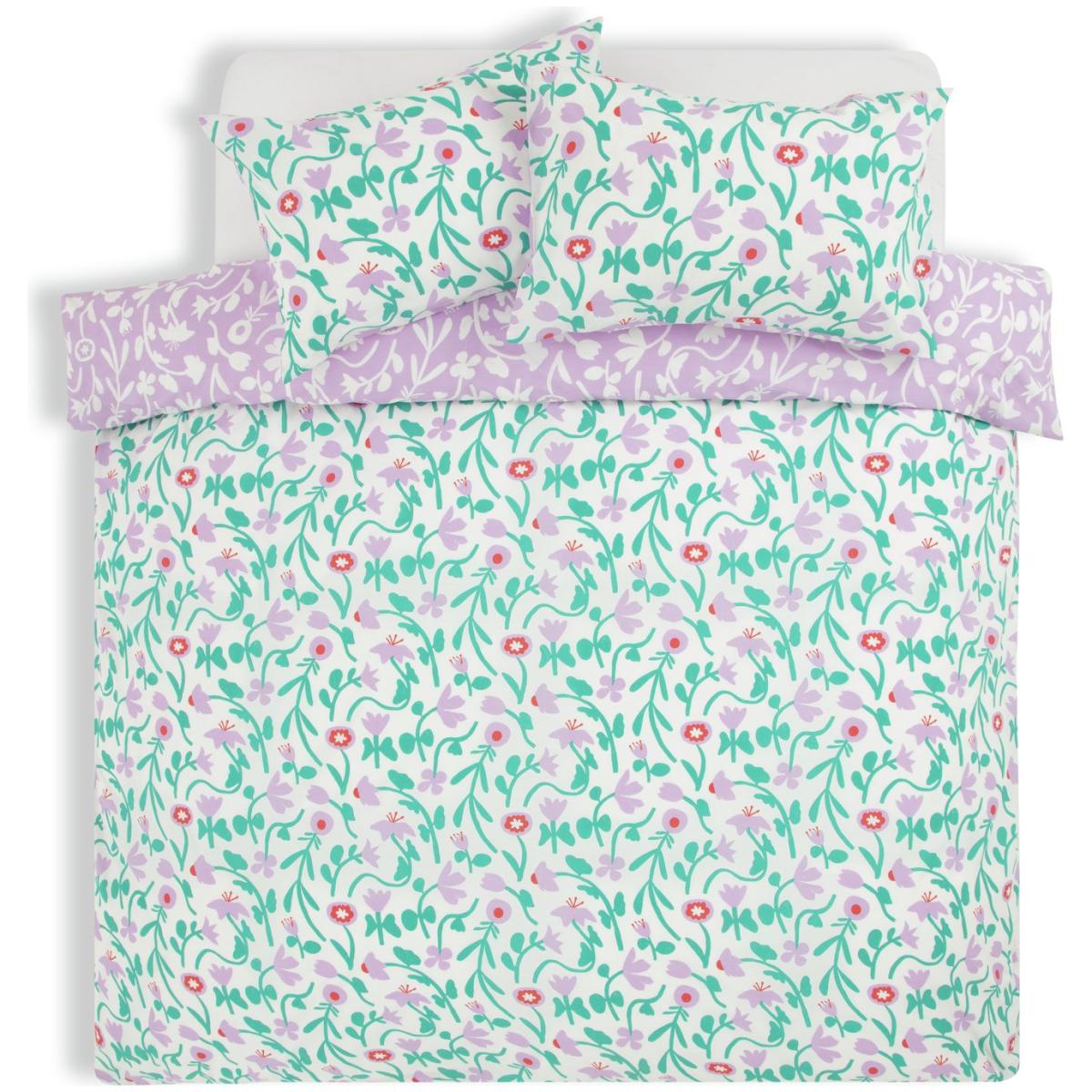 Habitat Emerald Floral Printed Green Bedding Set - Single – image 3