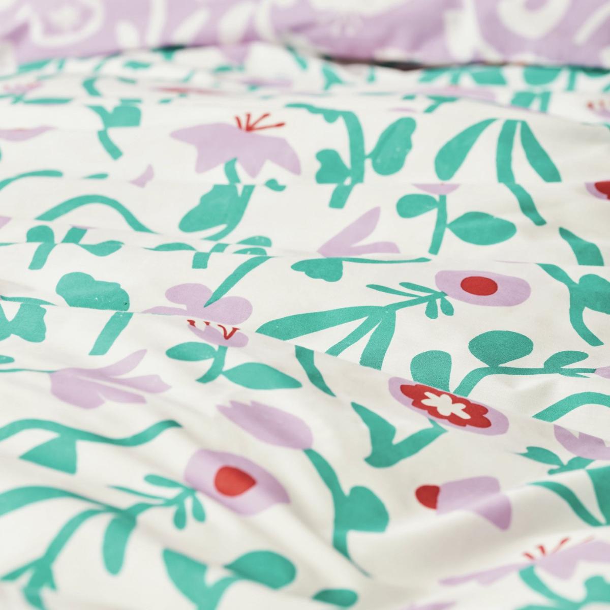 Habitat Emerald Floral Printed Green Bedding Set - Single – image 7